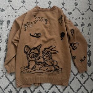 Bambi embroidered cardigan